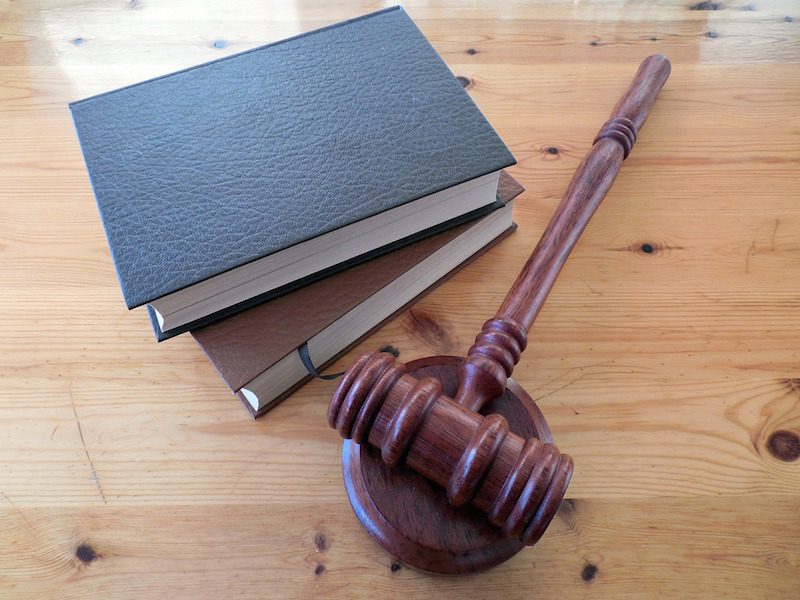 legal books and gavel