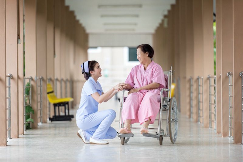 disabled elderly woman